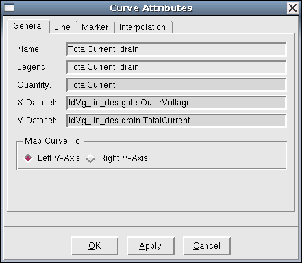 Curve Attributes dialog box