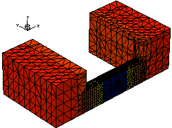 3D FinFET structure with doping and meshing conditions