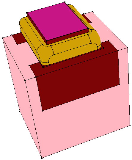 Rounded corners of spacer after using the parameter fillet-edges