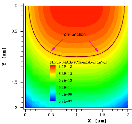 2D phosphorus distribution