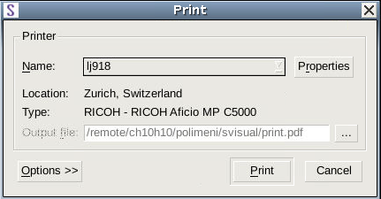 Print dialog box